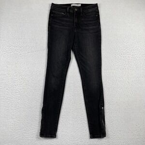 Athleta Jeans Womens 2 Sculptek Ultra Skinny Zip Carbon Performance‎ Minimal